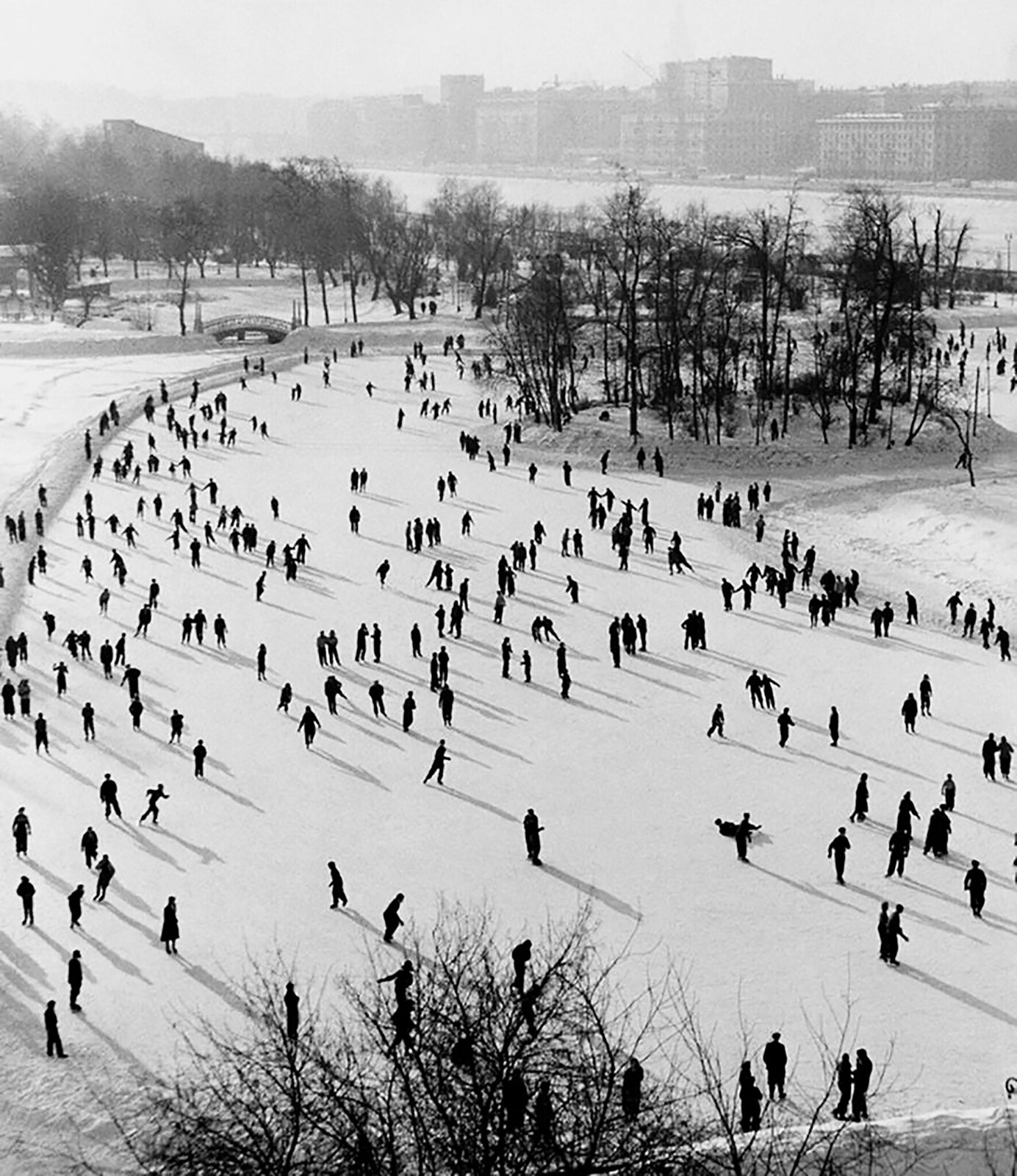 1959. Каток в ЦПКиО им. Горького