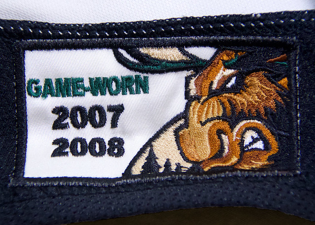 Manitoba Moose game-worn jersey hem patch, AHL (2007-08)