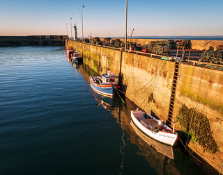 Small Fishing Boats,Sunrise,Anstruther Harbour, Anstruther, Fife, Scotland, UK