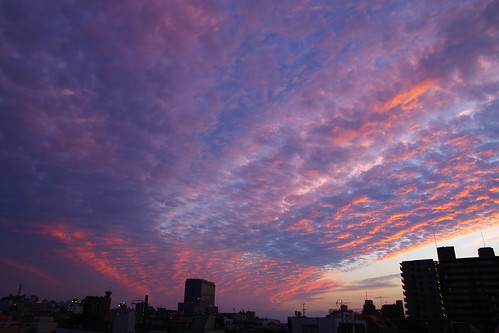 japan sunset clouds pentax tokyo city cityscape sky japon kamata 空 雲 蒲田 東京 日本 buildings view