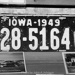Iowa 1949 license plate 