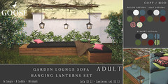 GOOSE - lounge sofa hanging lanterns