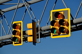 Traffic light gantry at Fairfax County Parkway and Sunrise Valley Drive [03]
