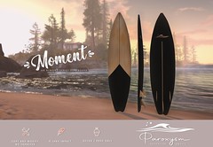 PAROXYSM. "Moment" Surfboard  (Black)