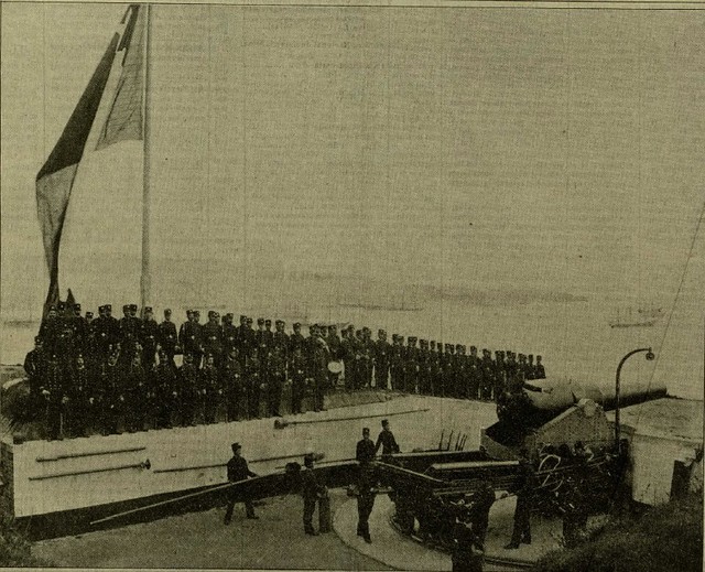 La bateria Pudeto de Valparaiso  hizo fuego sobre el crucero Esmeralda durante el mes de Agosto de 1891, actual Universidad Santa Maria