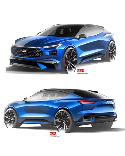 Ford Evos ST Line sketches by Siddhartha Kazami, exterior designer at Ford Australia. #ford #cardesign #designsketches #cardesignsketch #photoshop #automotivedesign #fordevos #cardesigner #vehicledesign #formtrends #automotive | by Eric G.