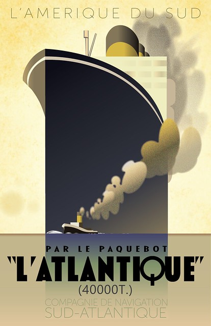 L'Atlantique Travel Poster Reproduction