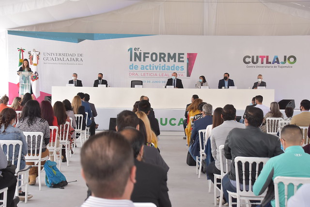 El Presidente Interino César Padilla Asistió al Informe de la Dra. Leticia Leal Moya Rectora del CuTlajomulco