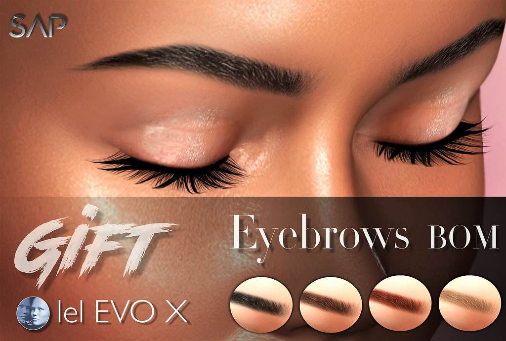 ღ Sap ~ Eyebrows GIFT (Lelutka EvoX & Genus Project) BoM