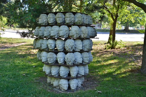 Monad by Evan Penny, Donald Forster Sculpture Park, Art Gallery of Guelph, 358 Gordon Street, Guelph, ON by Snuffy, Excerpt from artgalleryofguelph.ca:
In 1983, the Art Gallery of Guelph (AGG) grounds were developed