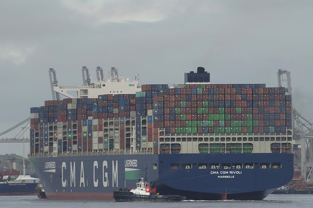 CMA CGM RIVOLI  Container Ship - Nieuwe Waterweg - Hoek van Holland