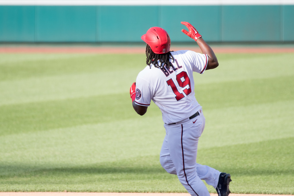 Josh Bell During Home Run Trot No 1 from Nationals vs. Pir…