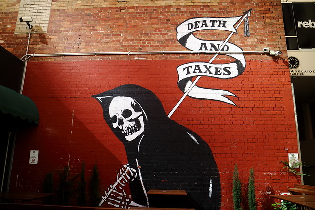 Death and Taxes Mural