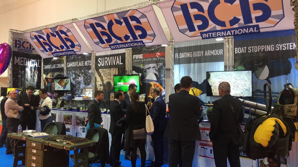 Large crowds gathered at the BCB DSEI 2017 stand
