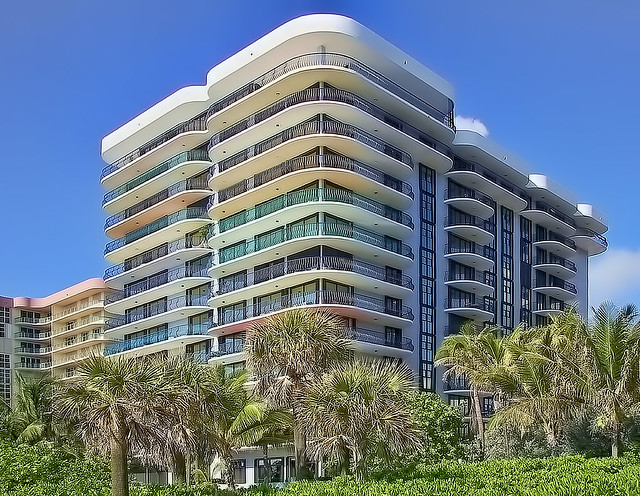 Champlain Towers South,  8777 Collins Avenue, Surfside, Florida, USA / Built: 1981 / Floors: 11 + Garage / Architectural Style: Modernism / Image property of: Rodney Gunn, Photographer : Email: gunnrodney@gmail.com