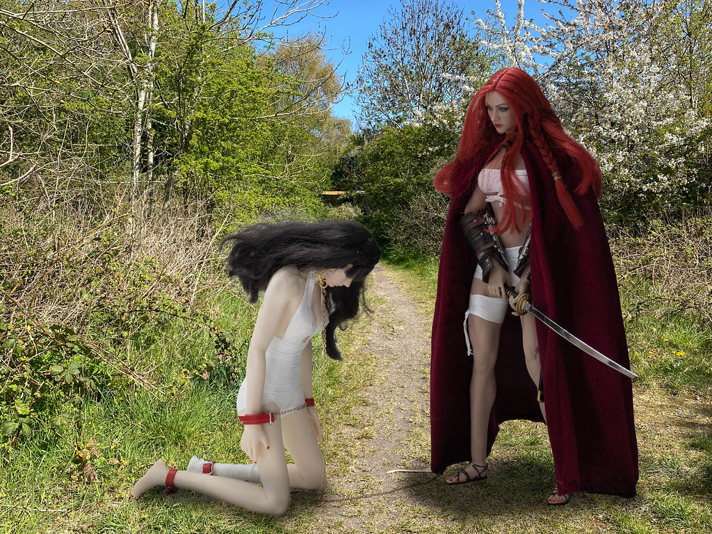 Red Sonja meets the Slave. 51271646917_3291fcf63f_b