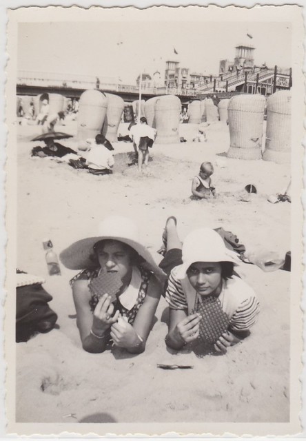 Two Indo girls at Scheveningen Beach