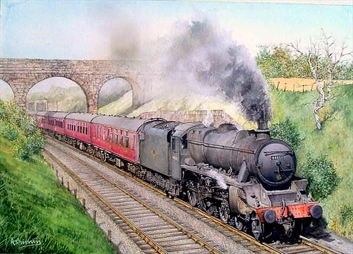 TRAIN S LMS STANIER CLASS 5 (BLACK FIVE) 4-6-0 STEAM LOCOM… | Flickr