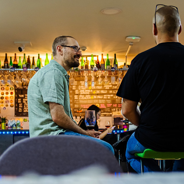 Candid - Enjoying The Opening of Six Hills Brewing - The Broken Seal Tap Room - Stevenage Old Town (Fujifilm X100F)
