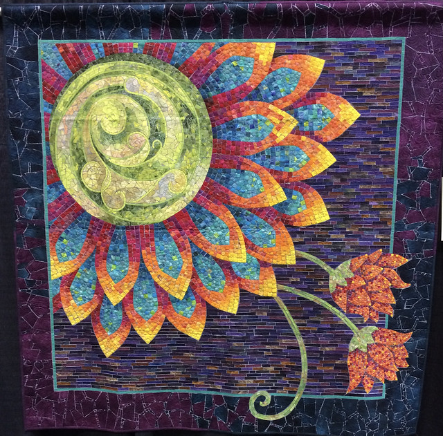 The Blooming Mosaic~ Quilt by Village Quilters Guild South Africa