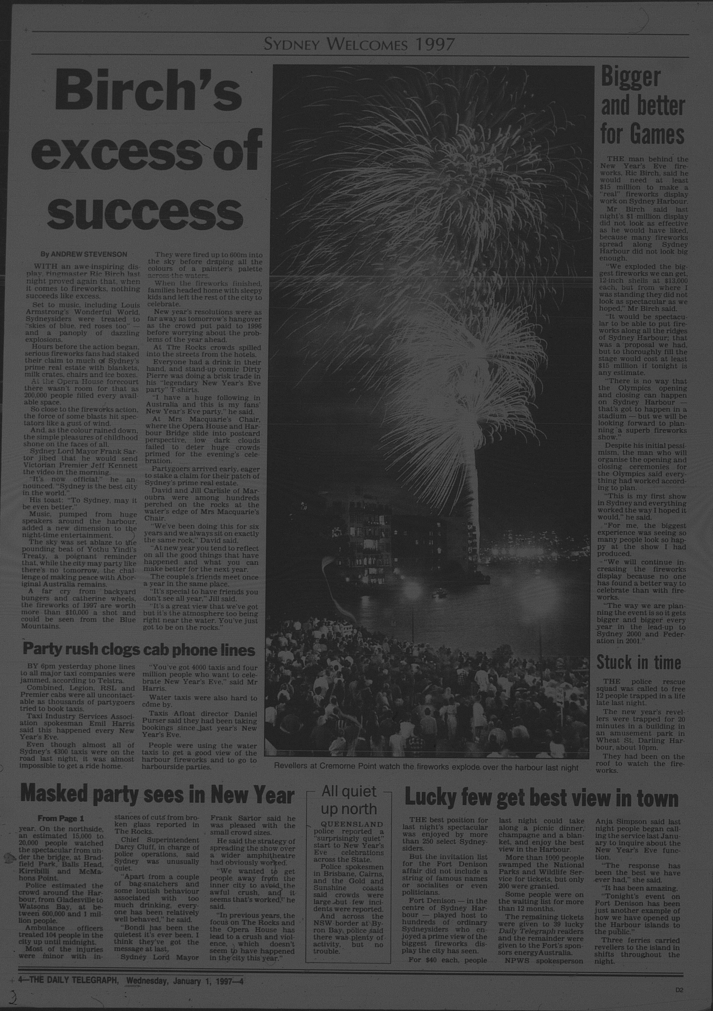 Sydney welcomes 1997 january 1 1997 daily telegraph 1-4 (2)