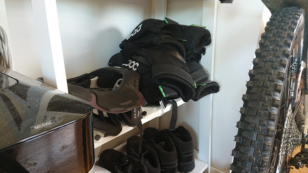 Bike Cave - protective gear storage