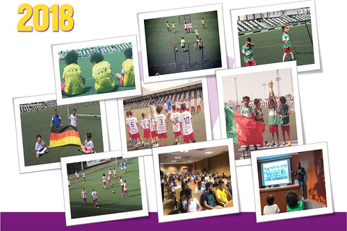 Combo de imágenes del Campus de Verano Locos por el Fútbol Academia 2018