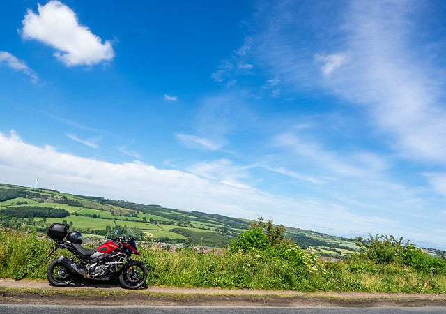 Out and about on the Suzuki V-Strom DL650 ABS. . .