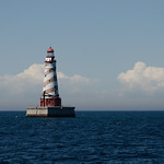 White Shoal Light Lake Michigan, at about the beginning of the Straits of Mackinac. Photo taken from Shepler&#039;s ferry Hope during a Great Lakes Lighthouse Keepers Association lighthouse cruise in June of 2014.

&lt;i&gt;Another photo from the calendar I made for friends and family this year.&lt;/i&gt;