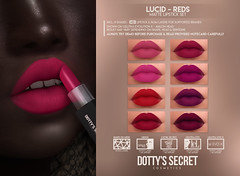 Dotty's Secret - Lucid [REDS] - Matte Lipstick @BLANC