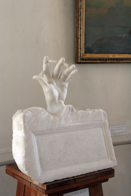 Auguste Rodin (1840 – 1917) Main sortant de la tombe (Hand Coming out of the Grave), 1914, marble.  Musée Rodin