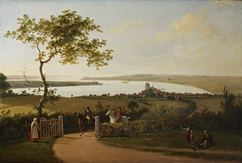 Jens Juel (1745-1802) - View of the Little Belt from a hill near Middelfart, Funen (c.1800)