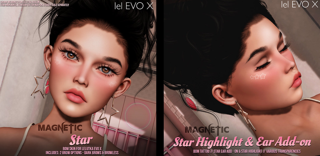 Magnetic – Star Skin & Highlight/Ear add-on