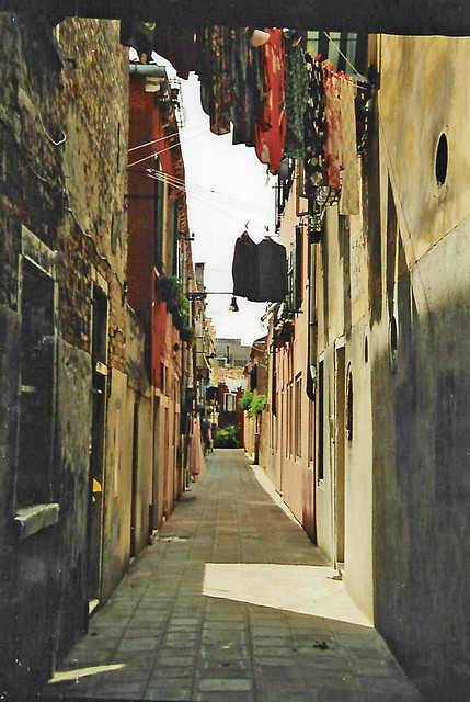 Venezia, Giudecca washday in an alley