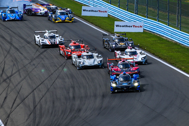 2021 Sahlen's 6hrs of Watkins Glen Race Day - Ricky Taylor Leads Into Turn 1 As LMP2 Chaos Develops Behind