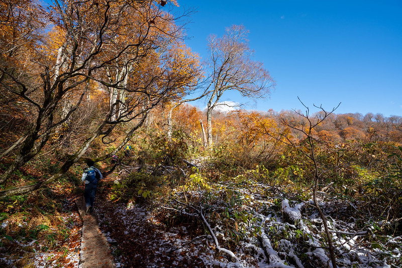 紅葉の雨飾山