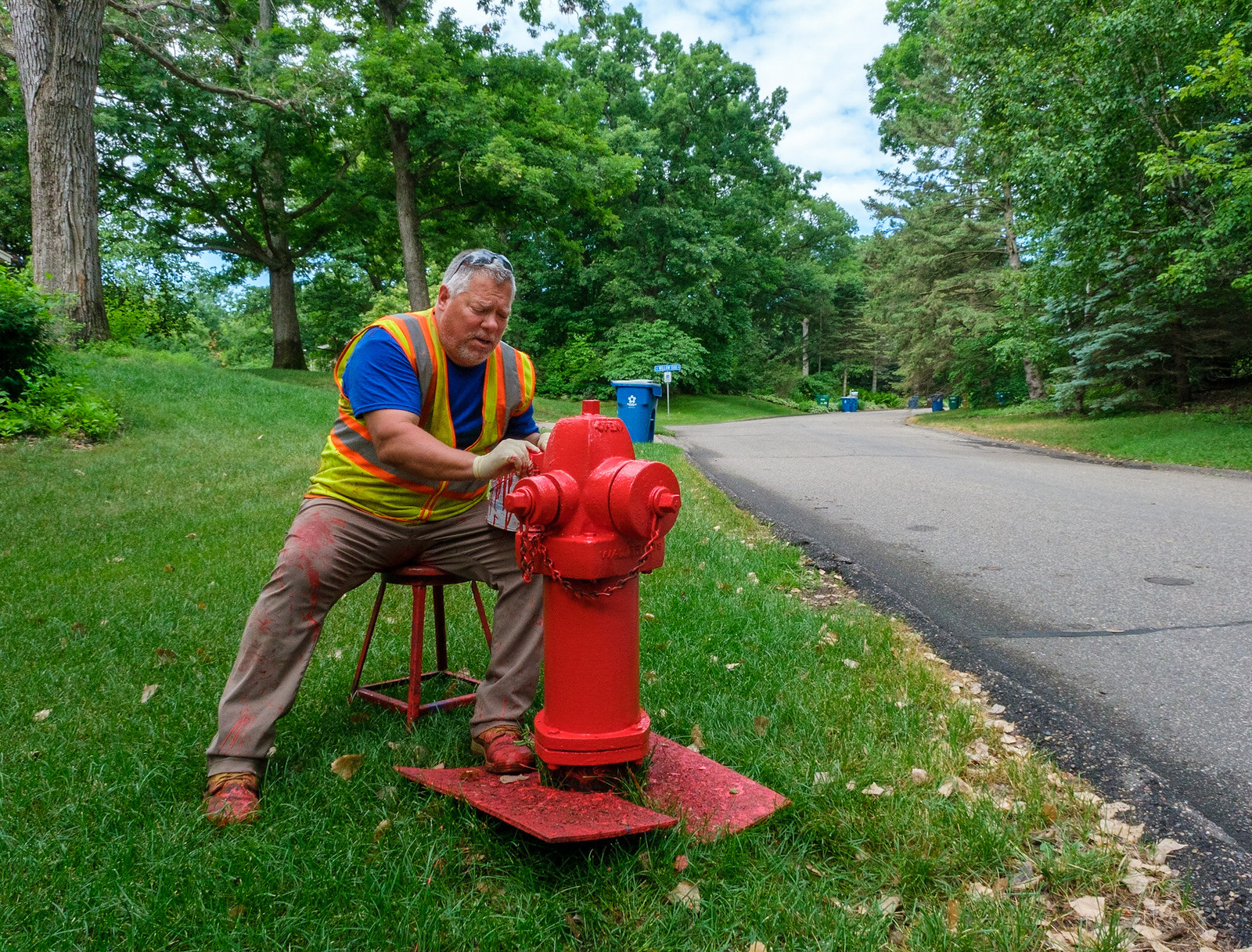 Someone's got to paint the fire hydrants
