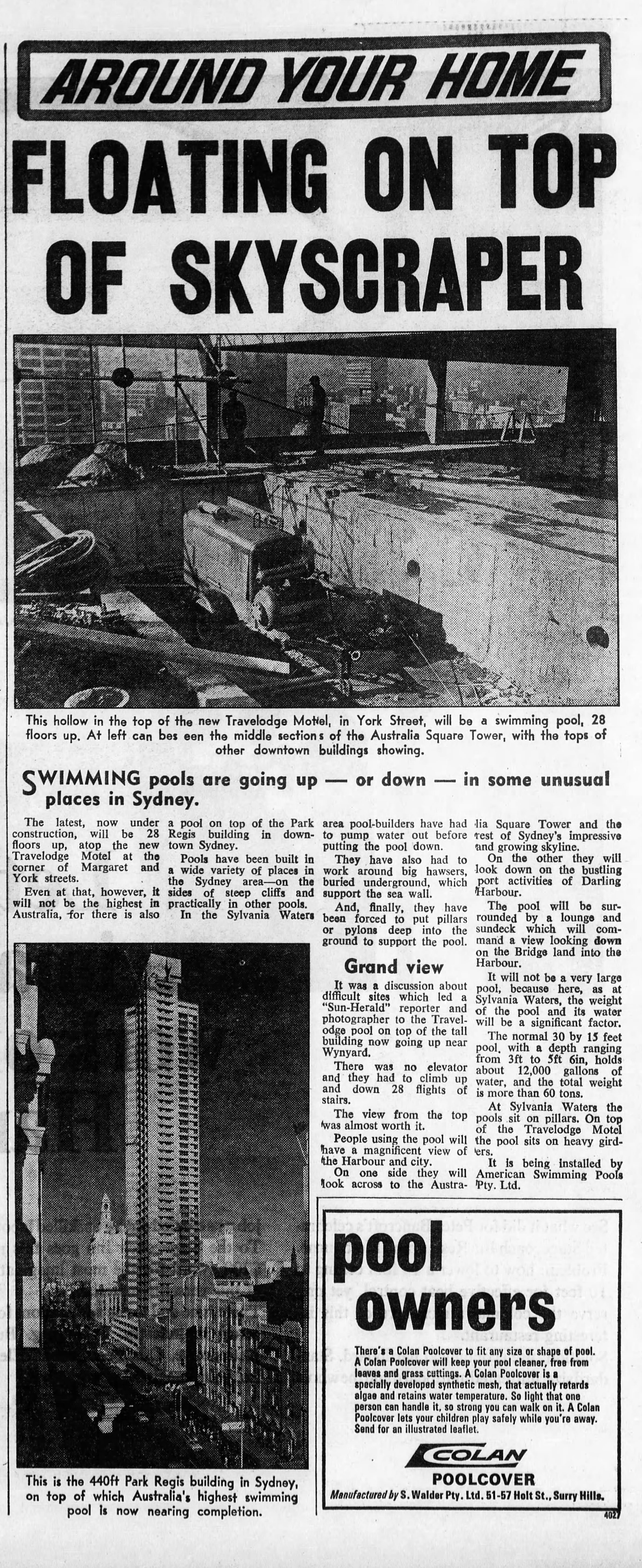 Highrise pools July 7 1968 Sun Herald 98