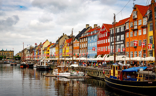 Nyhavn, a famous place in Copenhagen