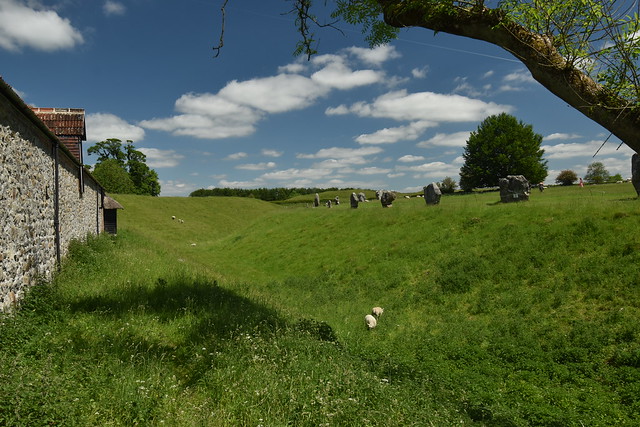 Stone Circle and Ditch from the Old Farmyard