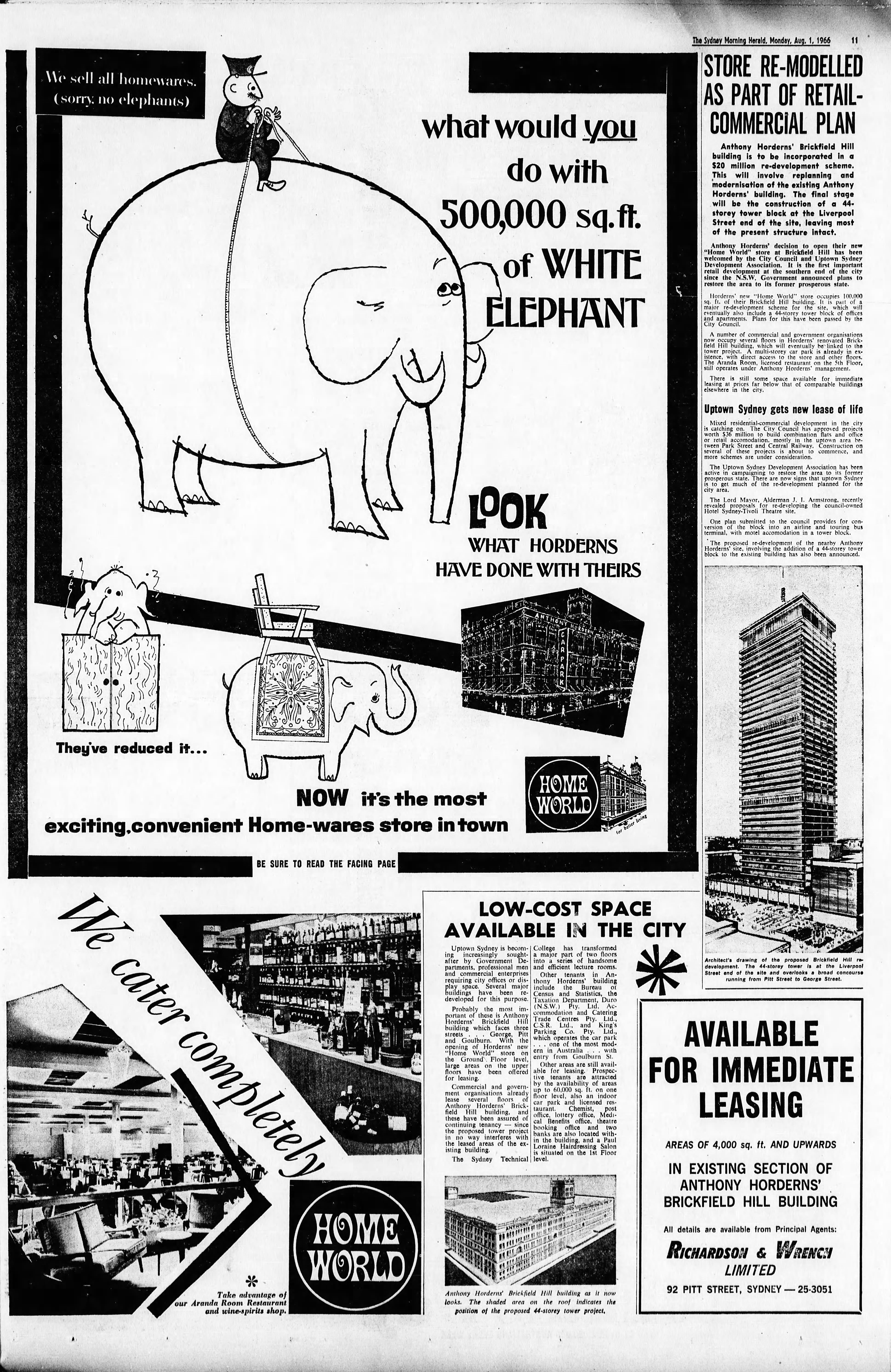Anthony Horderns Advertisement August 1 1966 SMH  (2)