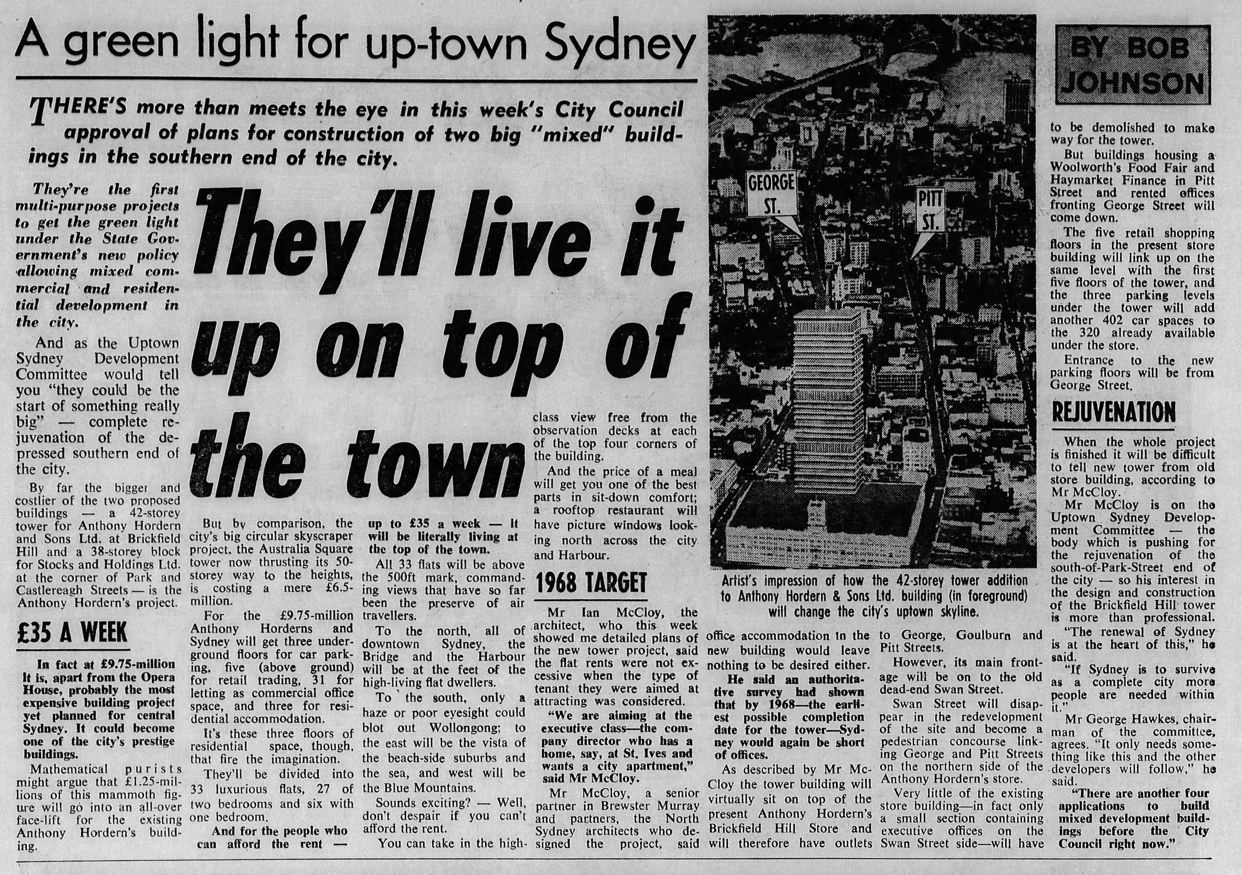 Anthony Horderns Redevelopment September 26 1965 Sun Herald 45