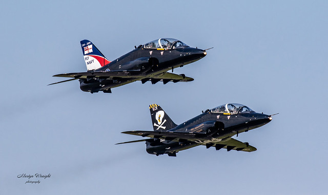 Pair of Royal Air Force BAE Hawk T1's