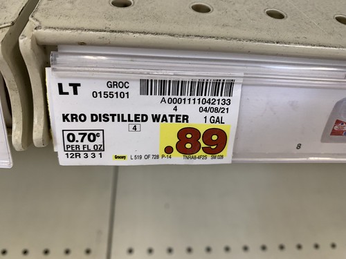 Destilled water