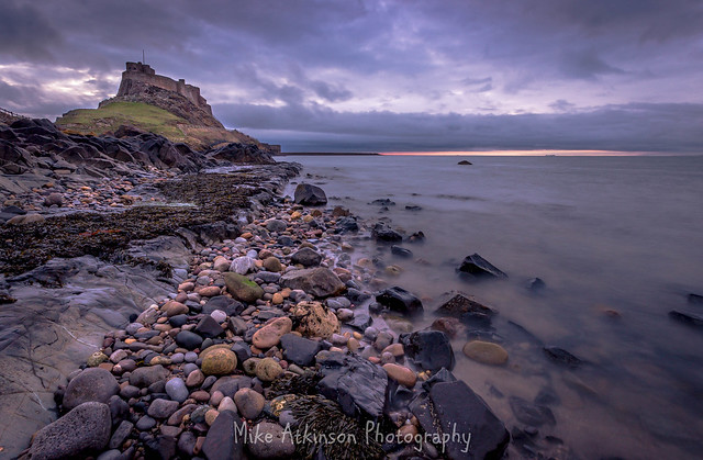 Lindisfarne Cloudy Sunrise (Revisited)
