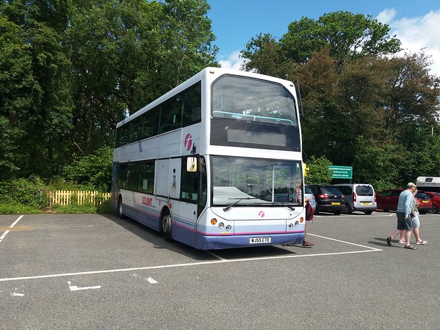 Rare Photo - First Solent 32767 - WJ55 CTE - is seen at the Isle of Wight Steam Railway Station Car Park in Havenstreet having just taken me on a rail replacement journey from Ryde