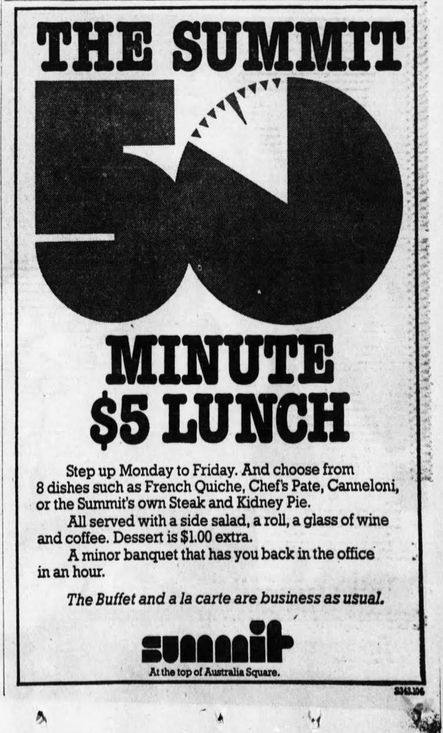 The Summit Australia Square Ad August 8 1978 SMH 3