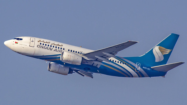 Oman Air Boeing B737-700 A4O-BO Dubai (OMDB/DXB)