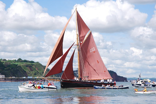 The "Jolie Brise" gaff-rigged pilot cutter built  by the Albert Paumelle Yard in Le Havre in 1913, arriving in Teignmouth May 2016 | by The Shaldives