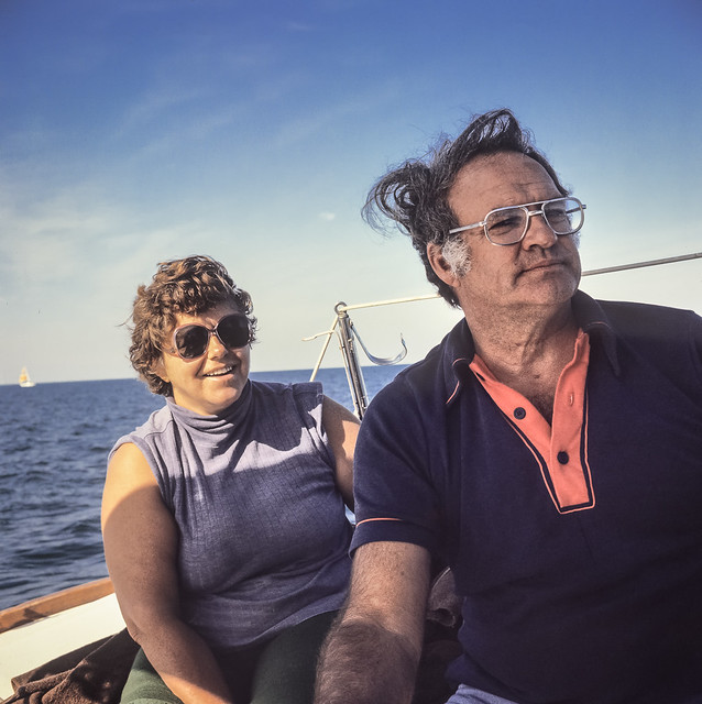 Mom & Dad aboard Silver Heels, 1983
